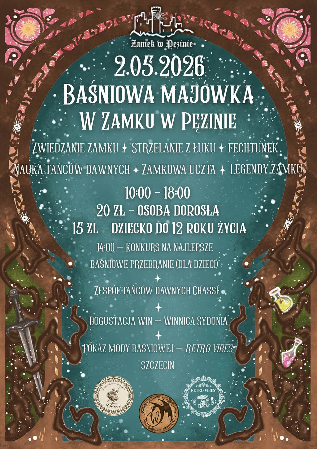 Baśniowa majówka w zamku w Pęzinie