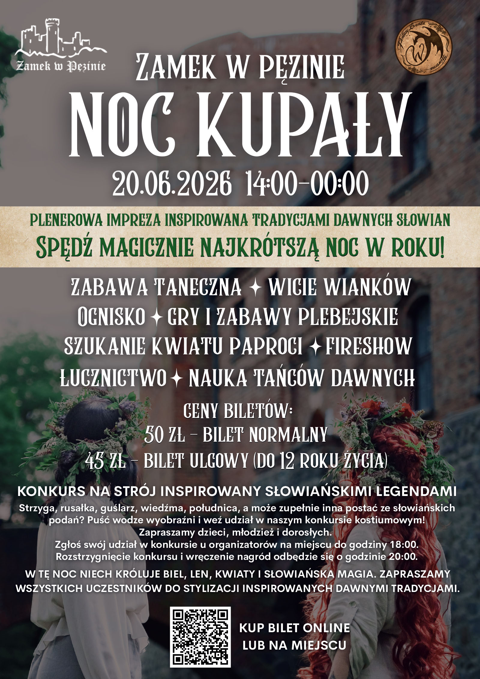Noc Kupały w Zamku w Pęzinie 